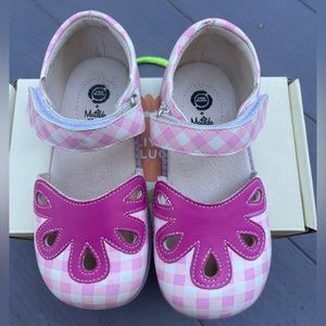 Livie & Luca petal Sandals Pink Gingham Girls Size 13